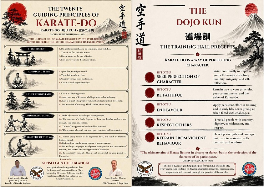 Present to Sensei Gun at his jubilee of practicing 50 years karate